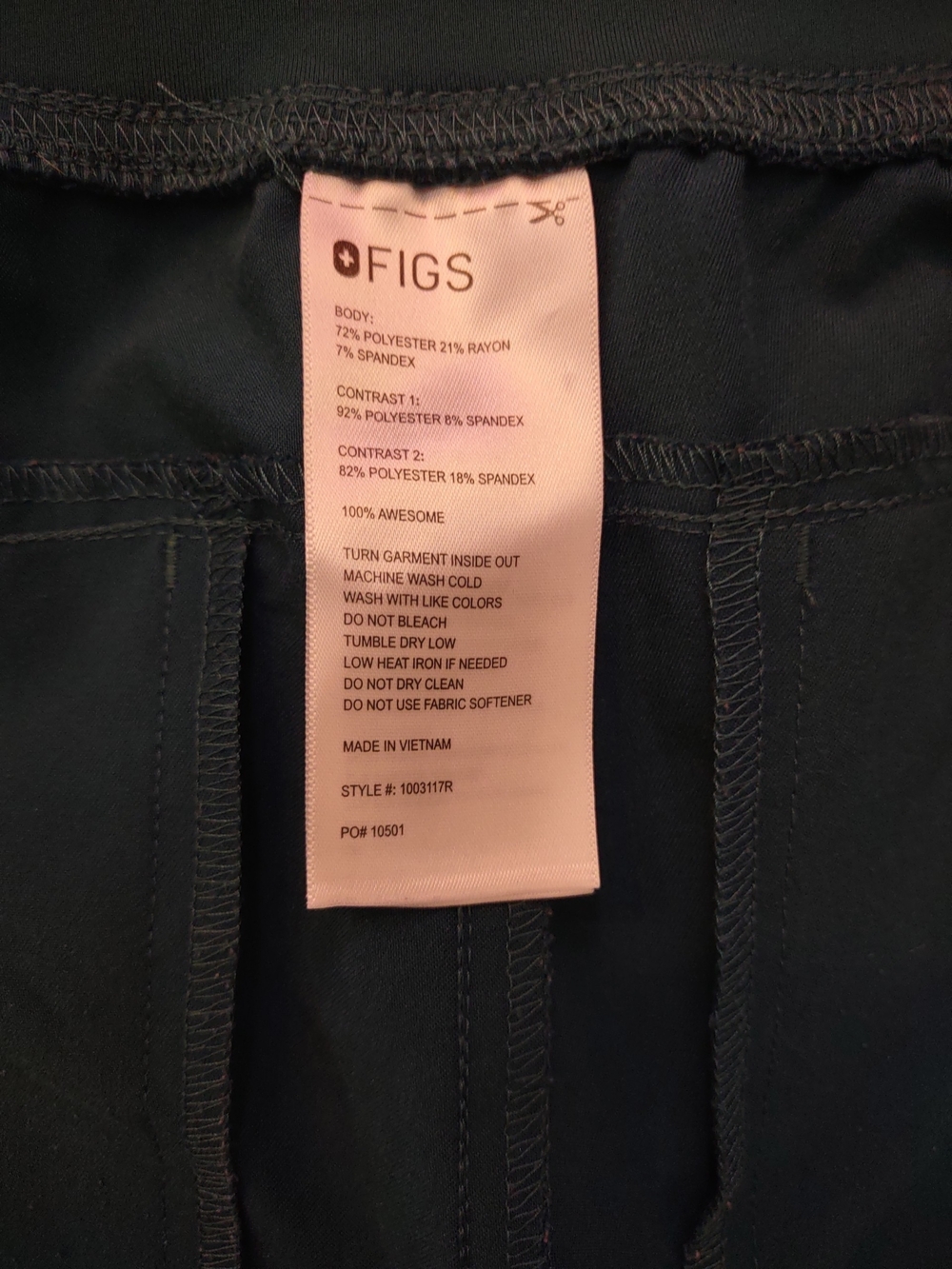 Figs Caribbean Isabel High-Rise Wide-Leg Scrub Pant - Picture 5 of 5